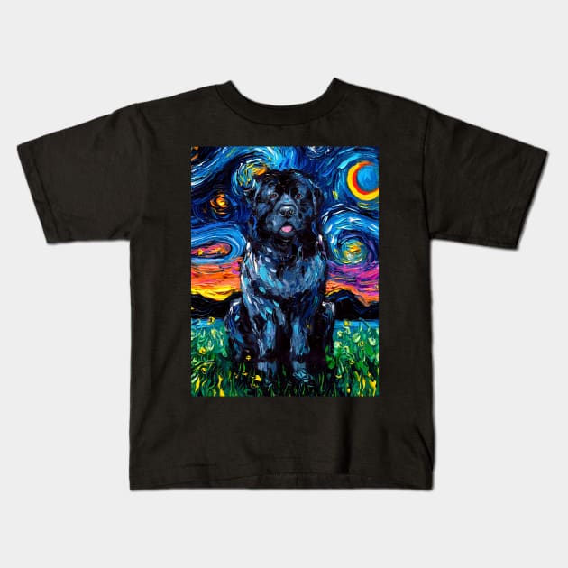 Newfoundland Night Kids T-Shirt by sagittariusgallery